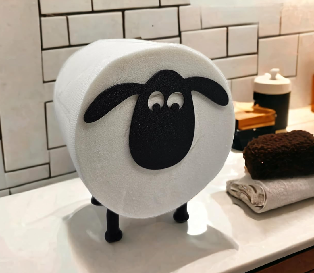 Funny Sheep Generic Toilet Paper Roll Holder - Fun Bathroom Decor