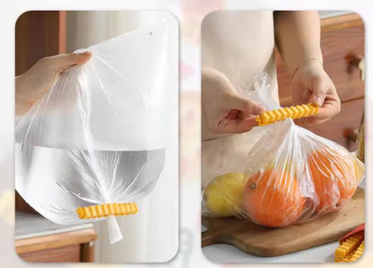 Food Bag Sealing Clips with Magnetic Holder