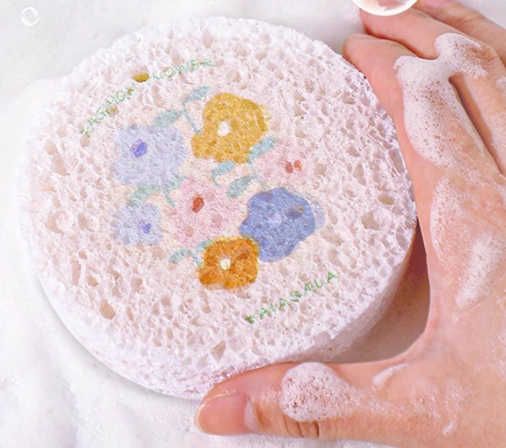 Natural Wood Pulp Dishwashing Sponge