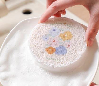 Natural Wood Pulp Dishwashing Sponge