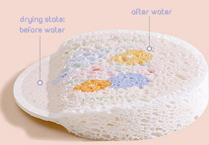 Natural Wood Pulp Dishwashing Sponge